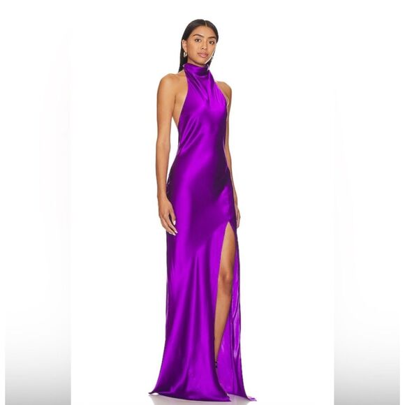 Amanda Uprichard x REVOLVE Marla Gown in Ultraviolet - Picture 2 of 6